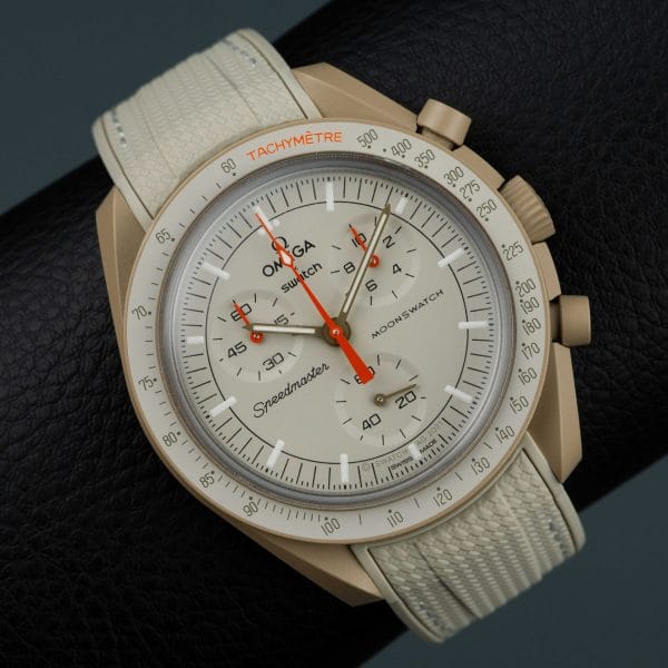 Beige Monaco Rubber Strap