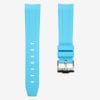 Blue FKM rubber strap for Rolex.