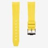 Yellow FKM rubber strap for Rolex.