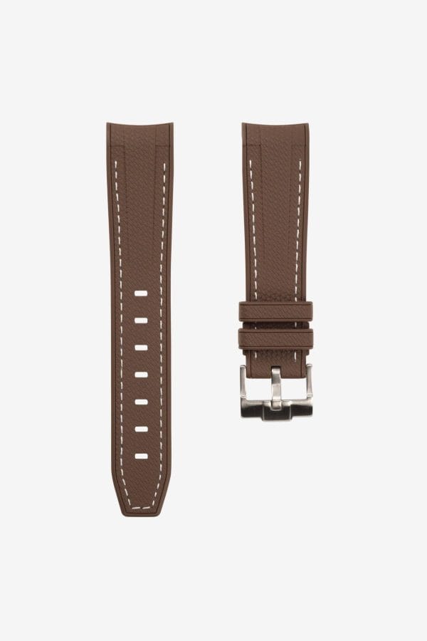 Rubber strap for Omega X Moonswatch - Monaco - Brown