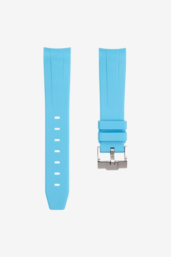 Blue rubber strap for swatch x omega moonswatch