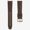 Brown rubber strap for swatch x omega moonswatch