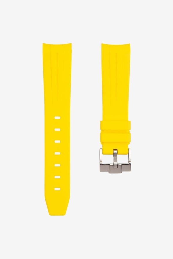 Rubber strap for Omega X Moonswatch - Grand Prix - Yellow